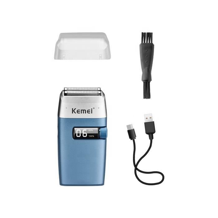 KM-3385 - Kemei Électrique Barber Feuille Rasoir Multifonctionnel Barbe Cheveux Rasoir Hommes À Tête Chauve R
