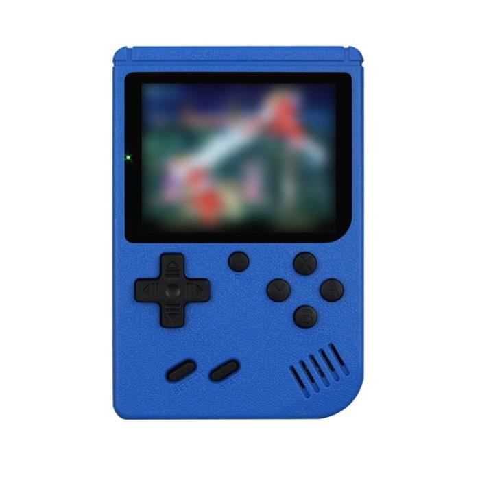 Console de jeu vidéo portable rétro – 8 Bits – 3 Pouces – 400 Jeux intégrés – Bleu – Couleur aléatoire