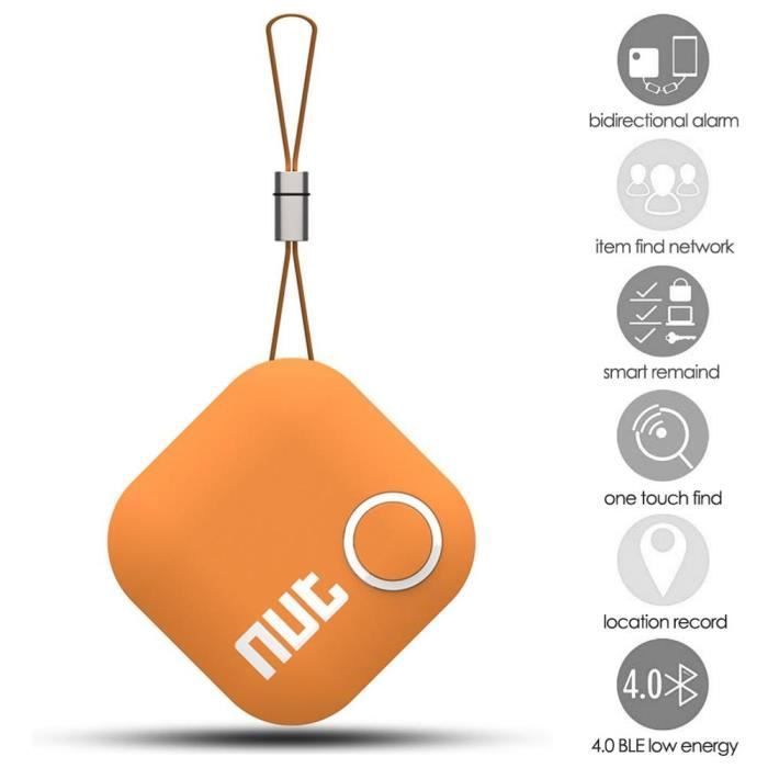 Orange - Not 2 Smart Tag Bluetooth Tracker, Anti-perte, Pet Key Finder, Alarm Locator, Objets de valeur comme