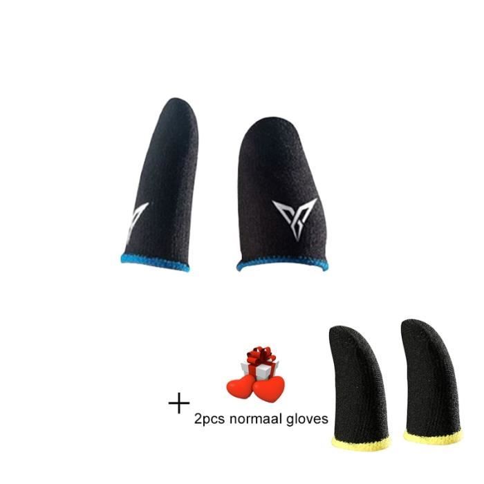 Numéro 4 Gants de Doigt Anti-Transpiration Pour Jeu de Téléphone Portable Pubg, pour Écran Tactile antidérapa