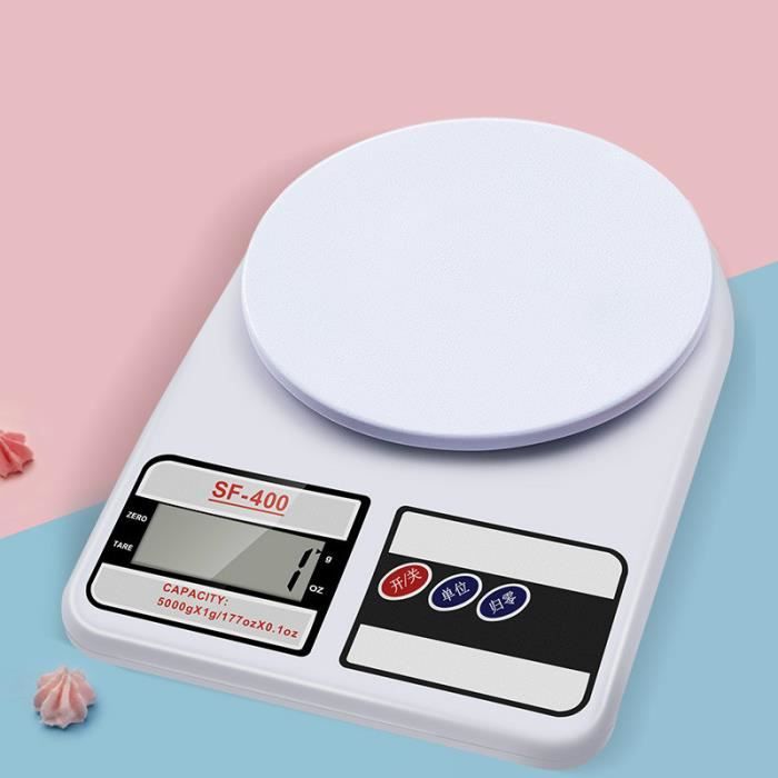 5 kg - Mini balance électronique de précision pour la cuisson des aliments, pour la cuisine et la maison, 5kg