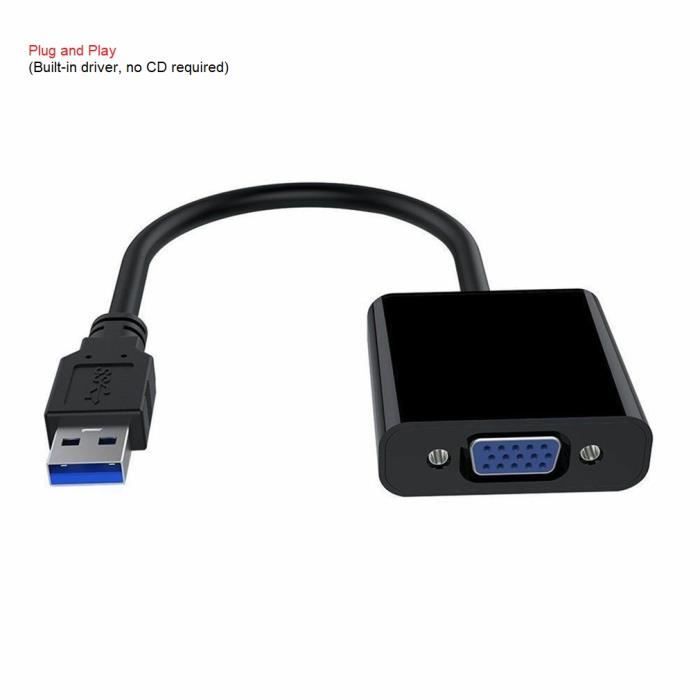 Aucun pilote requis Adaptateur Usb 2.0-3.0 À Vga Multi-affichage Premium, Carte Graphique Vidéo Externe Port