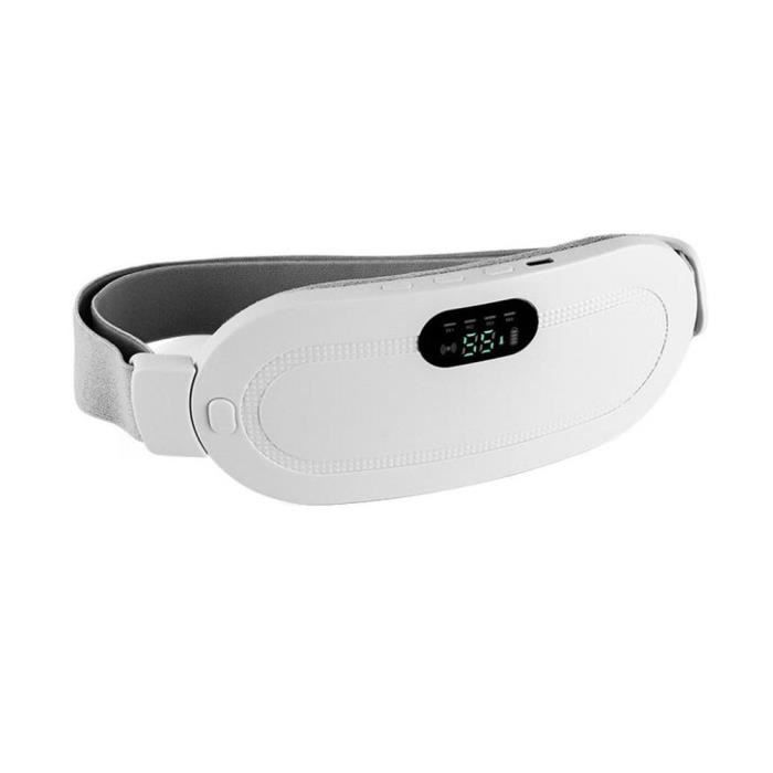 White-Ceinture abdominale chauffante pour femmes, coussin menstruel à 4 niveaux, 1800mah, sans bruit, soulage