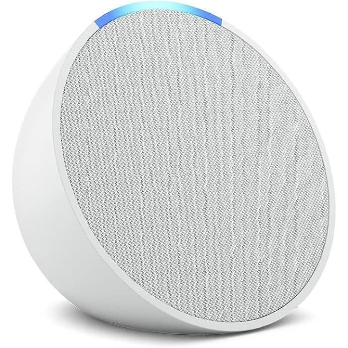 Enceinte intelligente Amazon Echo Pop - Blanc - Haut-parleur intégré - Sans fil - Bluetooth 4.2