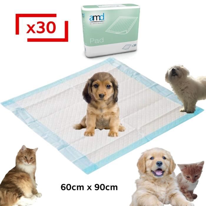 Tapis éducateurs pour chiens - Non spécifié - 60 x 90 cm - Lot de 30 - Ultra absorbant - Imperméable