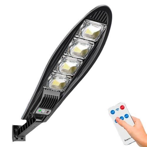 Réverbère Solaire Extérieur, Projecteur LED Solaire Haut Lumens Réverbère à énergie Solaire Crépuscule à l'aube Pour Parking,Cour