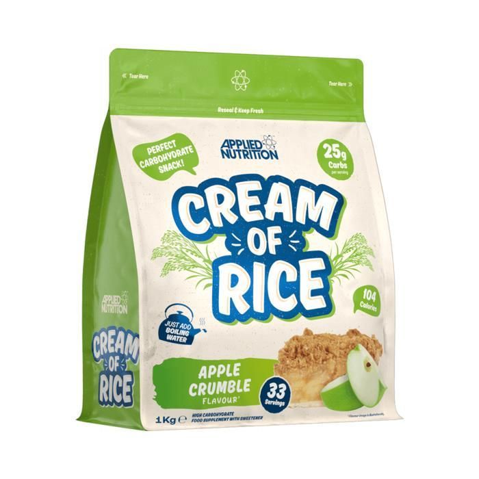 Crème de riz Applied Nutrition - Cream of Rice - Apple Crumble 1000g