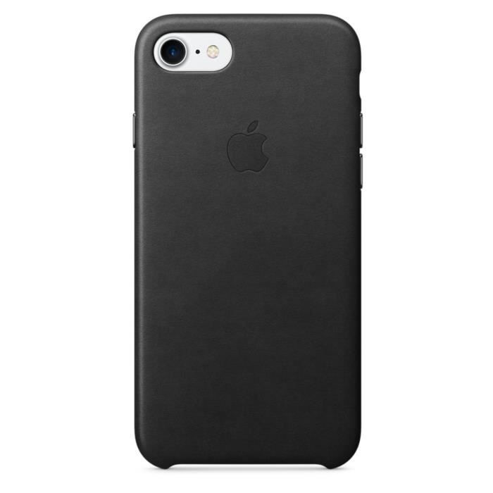 Apple Coque en Cuir pour iPhone 7 Noir