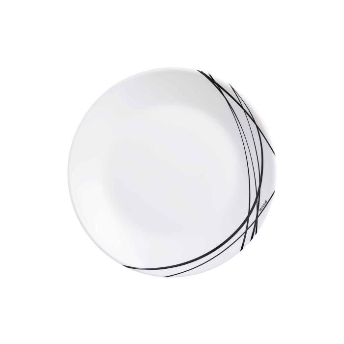 Domitille Assiette Dessert Noir D18