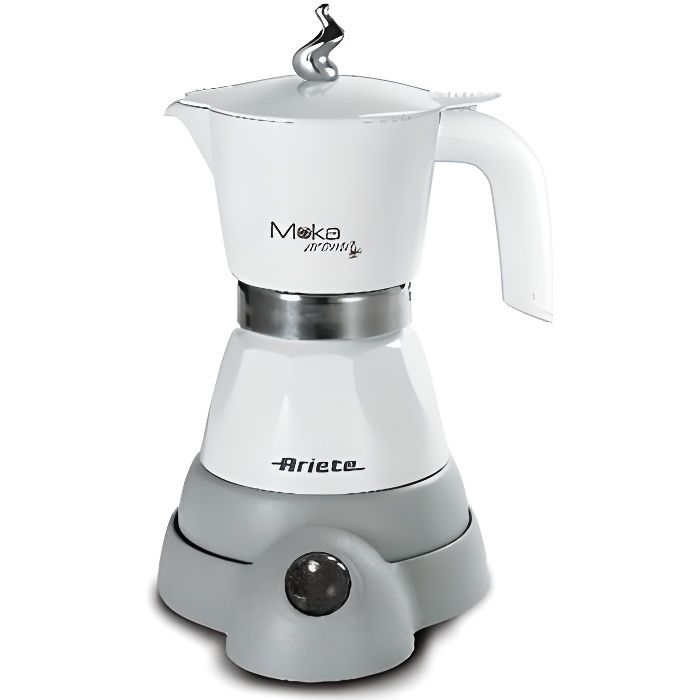 Cafetière électrique ARIETE 1358 Moka Aroma - Blanc - 480W - 4 tasses