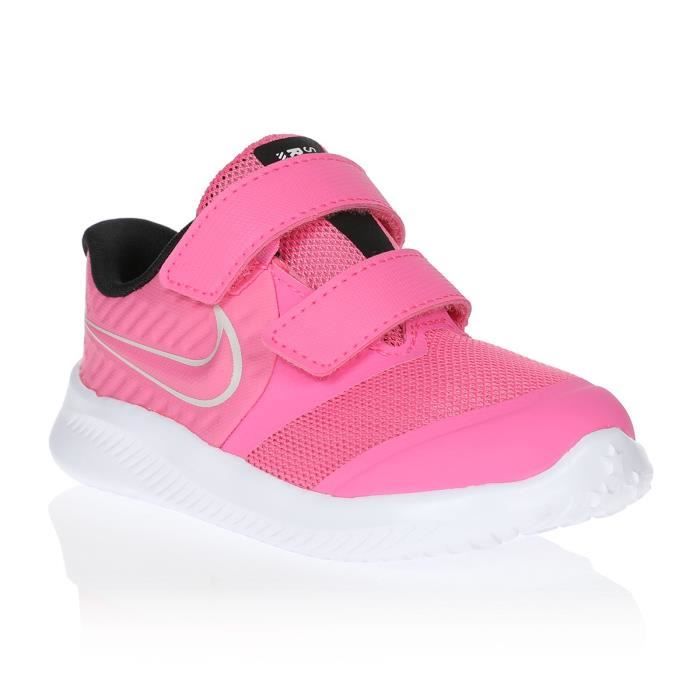 NIKE Baskets Star Runner 2 Rose/Blanc Enfant