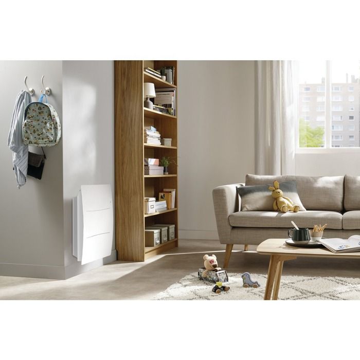 Radiateur électrique connecté AGILIA horizontal blanc 1000W - ATLANTIC - 503110