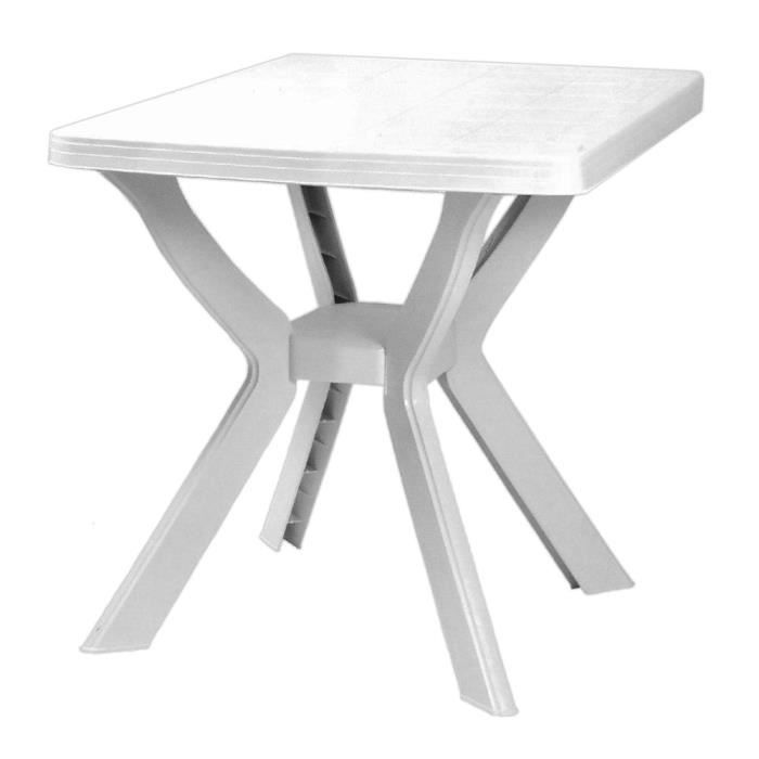 TABLE CARREE BLANCHE 70CM - 5,619KG