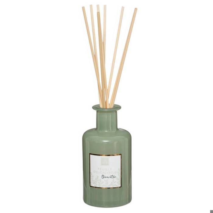 Atmosphera - Diffuseur de parfum  Eucalyptus 200 ml avec 8 Bâtonnets en rotin Feuille Eucalyptus