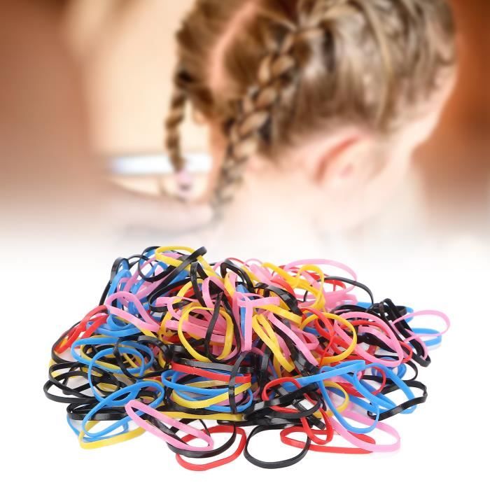 Élastiques à Cheveux - ATYHAO - Colorés - Haute Élasticité - Durable - Pour Cheveux Épais et Bouclés