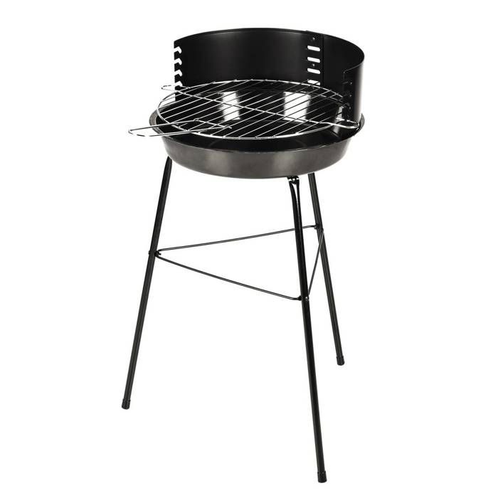 Barbecue design Red Round Grill Couleur Rouge