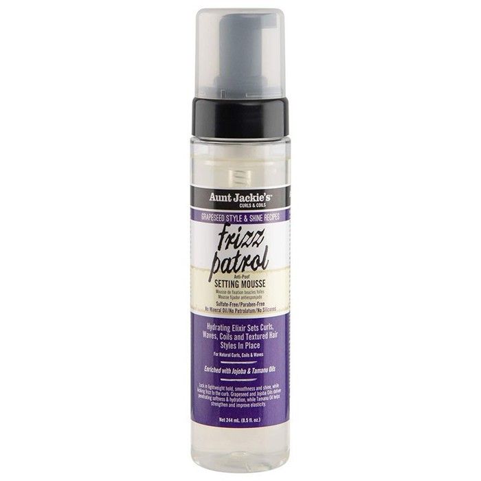 Aunt Jackie's Pépin de Raisin Frizz Patrol, Mise en Mousse 244ml