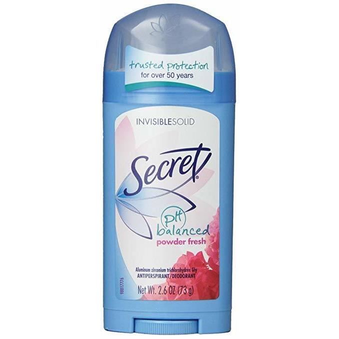 Secret Original Poudre Parfum Frais – Déodorant Solide PH Équilibré Invisible Women 2.6 oz