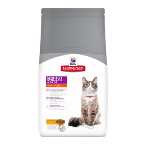 Hill's Science Plan Feline Sensitive Stomach & Skin Croquettes Poulet 1,5kg