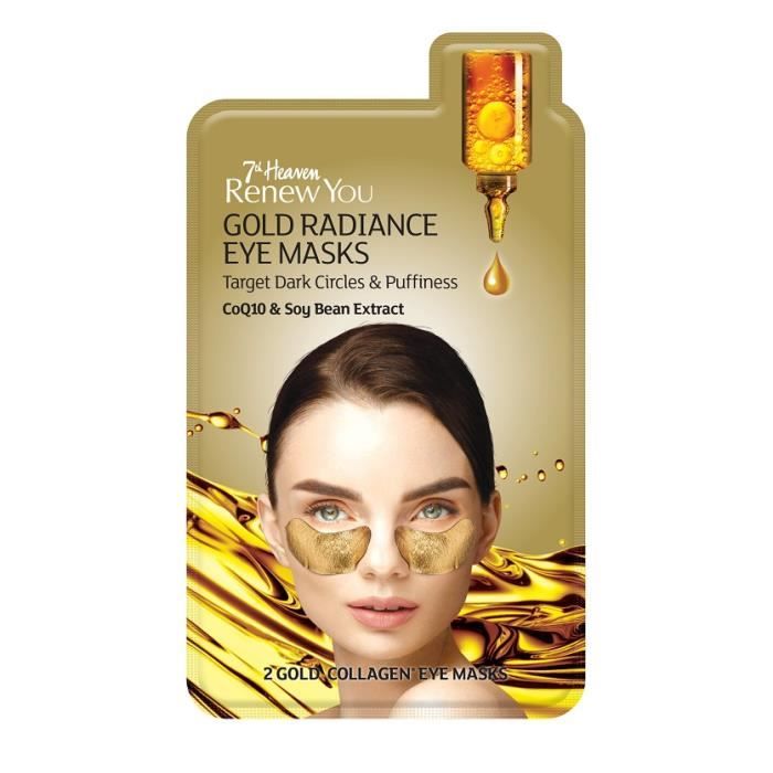 Renew You Gold Radiance Eye Masks płatki pod oczy niwelujące cienie i obrzęki 2szt