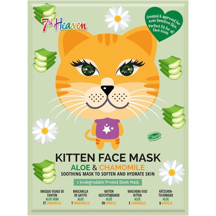 7th Heaven Animal Enfant Masque Tissu Visage Chaton