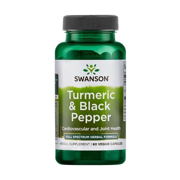 SWANSON - Curcuma et poivre noir 60 capsules végétales
