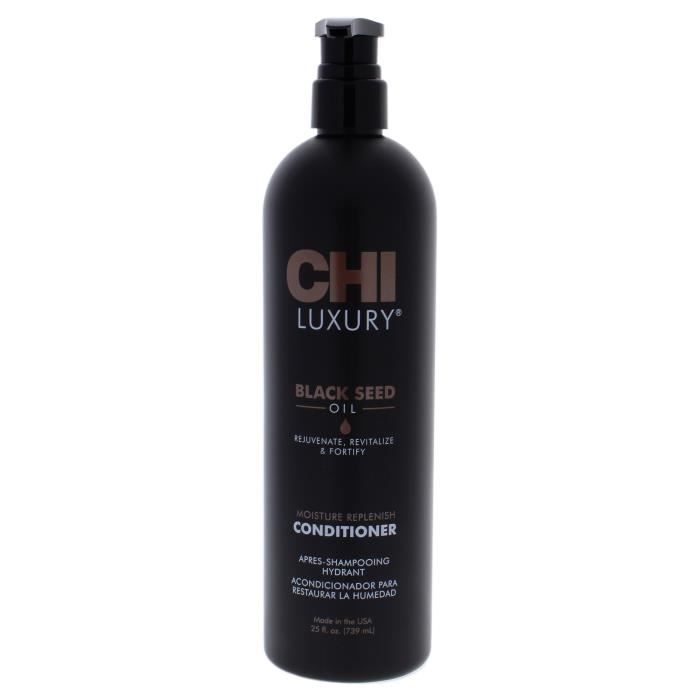 Revitalisant à l'huile de graine noire de luxe CHI pour cheveux secs et abîmés - 25 oz