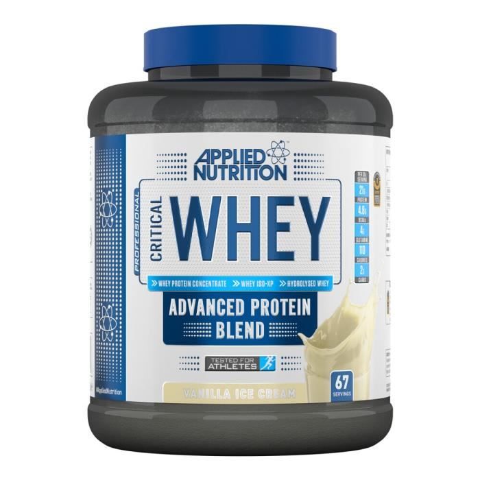 Whey concentrée Applied Nutrition - Critical Whey - Vanilla Ice Cream 2000g