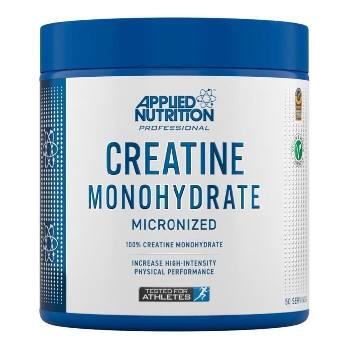 Créatine monohydrate Creatine Applied - Saveur neutre 250g