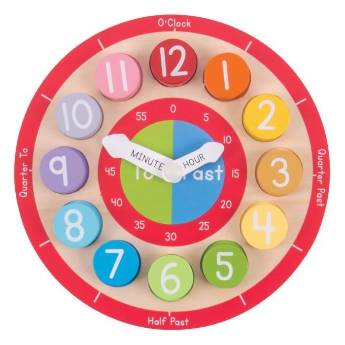 Bigjigs Toys Horloge d'apprentissage