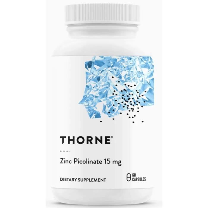 THORNE Picolinate de Zinc - 15mg 60 gélules végétales