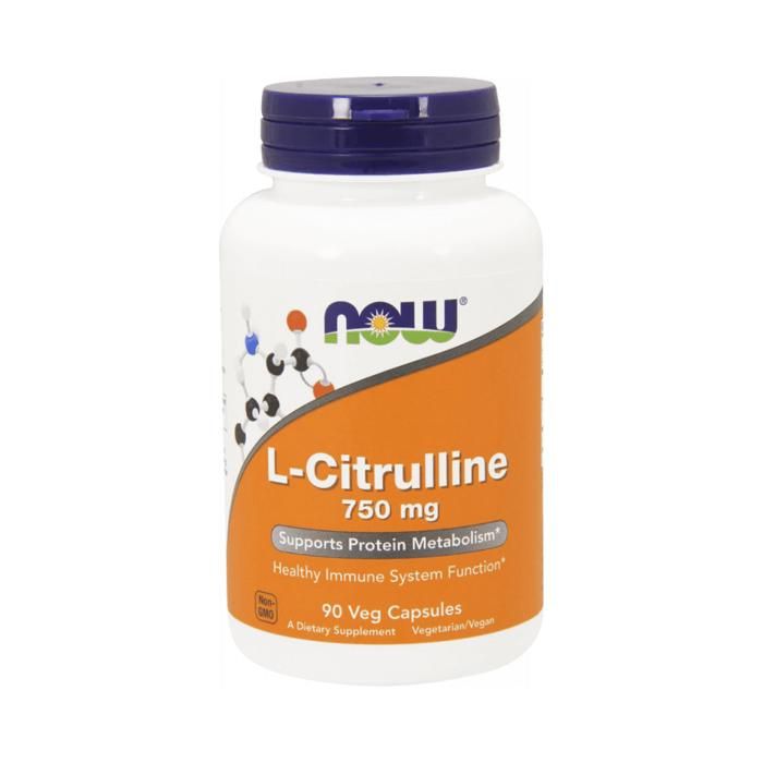 L-Citrulline 750mg 90 caps Standard Now Foods Acides Amines - BCAA