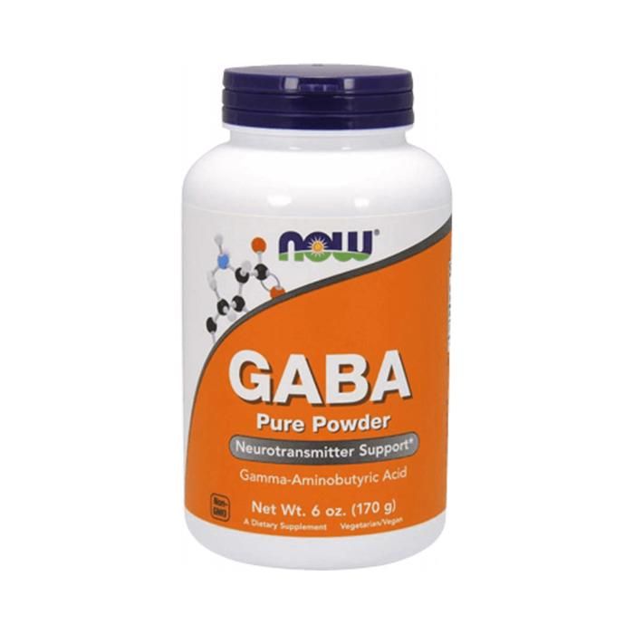 Poudre de Gaba 170g Sans saveur Now Foods Boisson de Recuperation