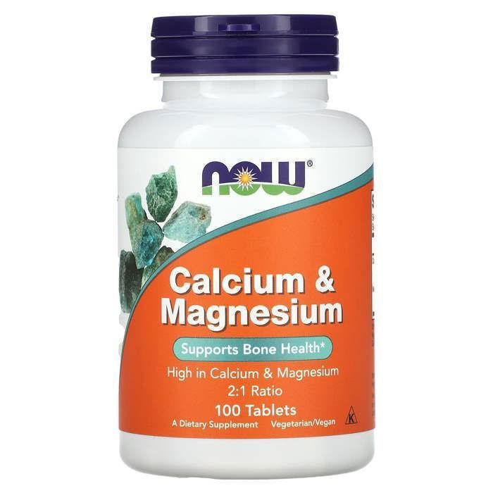 Now Calcium & Magnesium (100 comprimés)