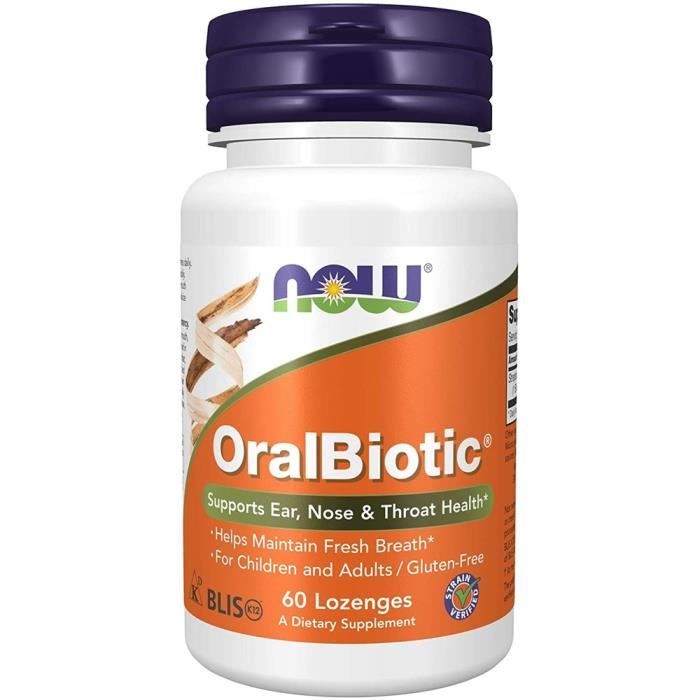 Compléments alimentaires Oralbiotic BI6132 , NOW Foods,