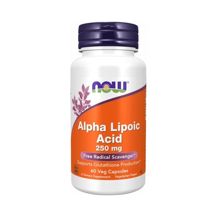 Alpha Lipoic Acid 60 caps Standard Now Foods Pack Nutrition Sportive