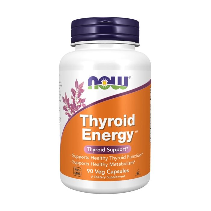 Énergie thyroïdien 90 caps Sans saveur Now Foods Pack Nutrition Sportive
