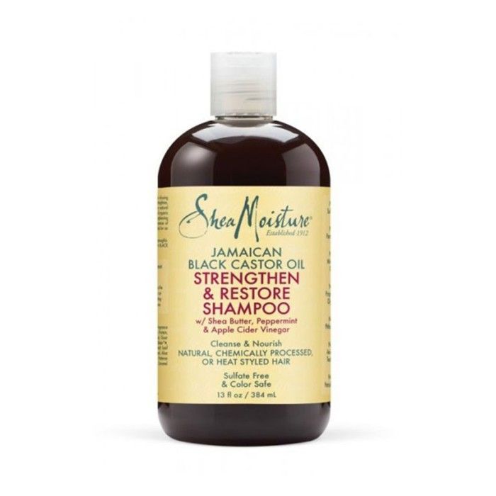 Shea Moisture Huile de Ricin Noir Jamaïcain Shampooing Réparateur 384ml