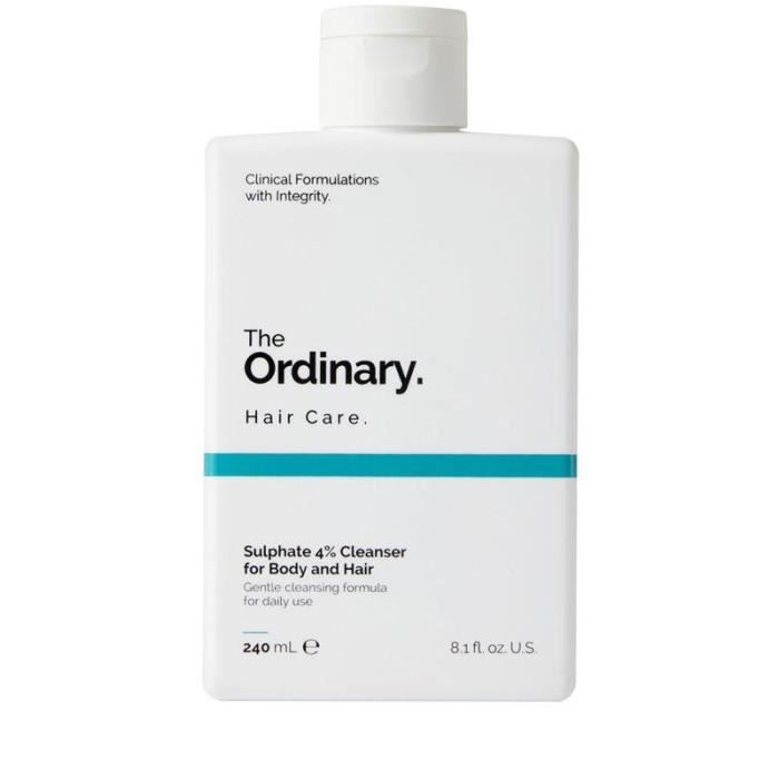 THE ORDINARY Nettoyant au Sulfate 4 % pour corps et cheveux 240 ml