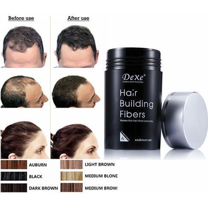 Fibres Capillaires - Dexe - Hair Building - Marron - Epaississantes - Indétectables