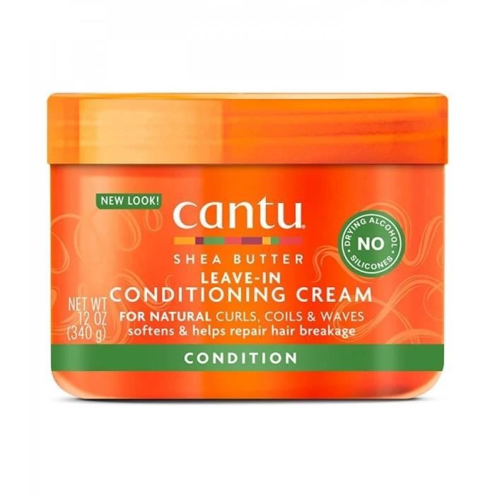 CANTU BEURRE DE KARITE  - Crème Après Shampoing Sans Rinçage  - 340g