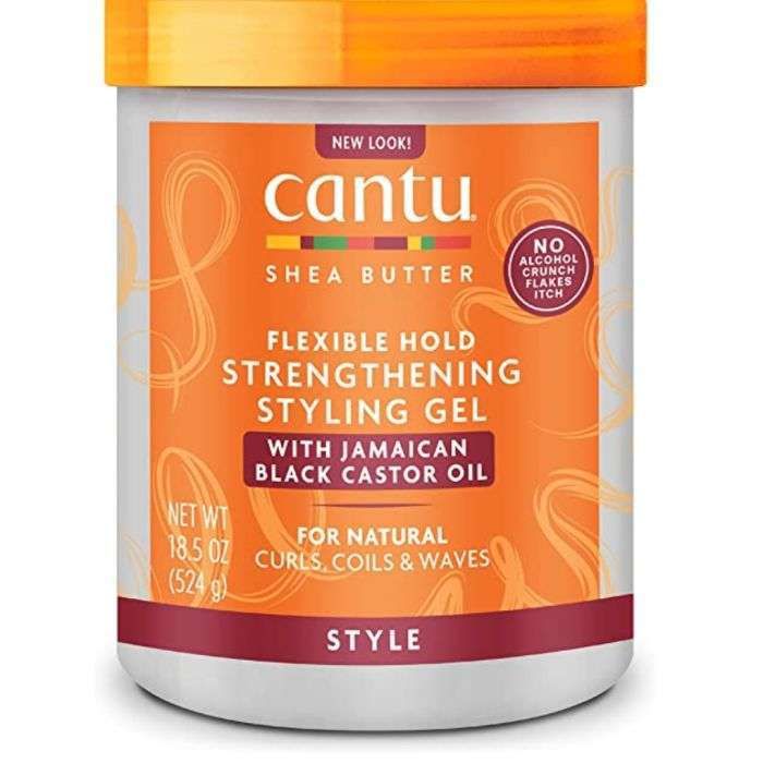Cantu Beurre de Karité Gel de Coiffage a l'Huile de Ricin Noire Jamaïcaine 524g