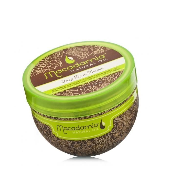 Masque Macadamia Natural Oil 250 ML - Réparateur et revitalisant pour cheveux secs et endommagés