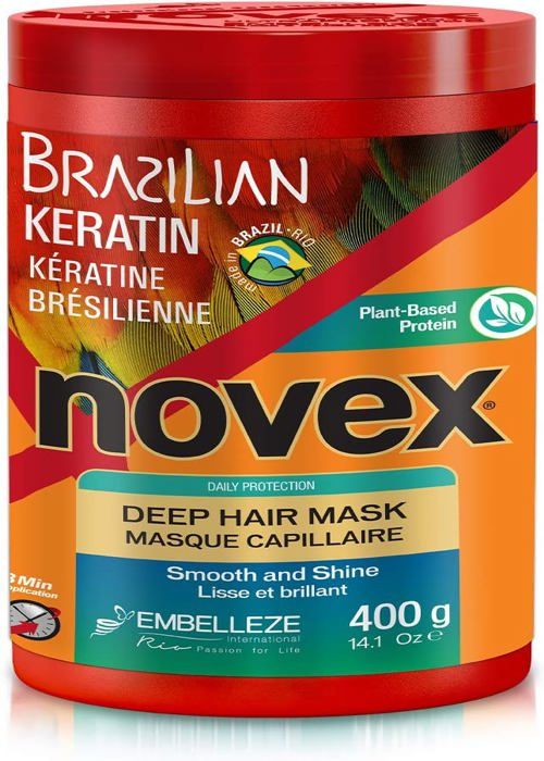 Novex by Embelleze - Masque à la kératine Novex 210g, 400g ou 1kg - Brillance et Douceur - (400g)