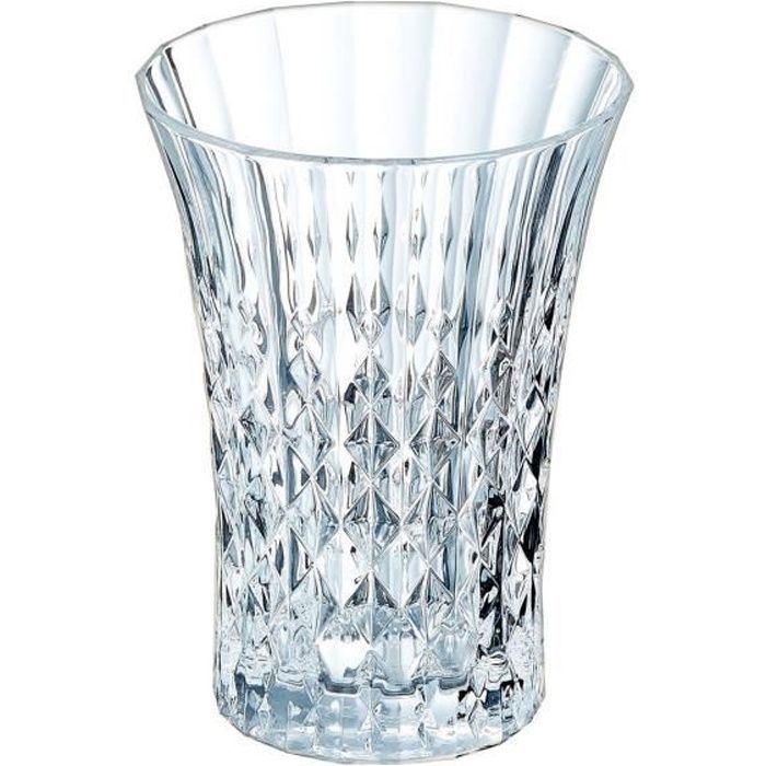 Verres à jus et soda Lady Diamond - Cristal d'Arques - Verre ultra transparent au design vintage Cristal Look