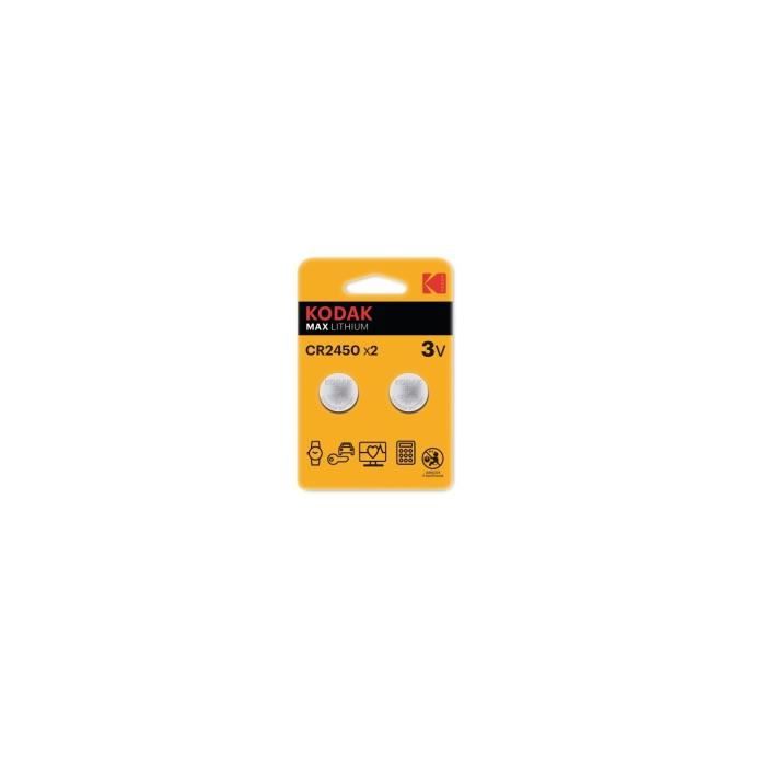 Pile bouton max lithium cr2450