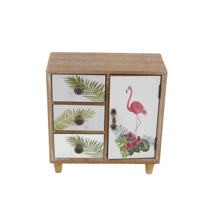 BOITE RANGEMENT3 TIROIRS+PORTE