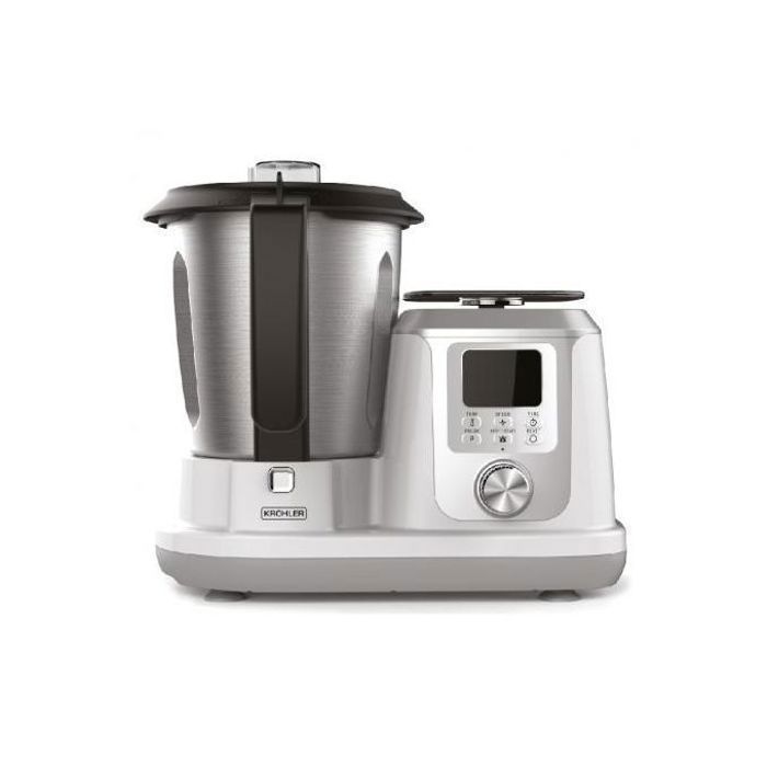Robot cuiseur en inox 9 fonction, Bol de mixage en acier inoxydable d’une capacite de 2.5 L