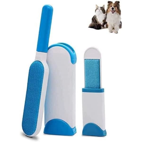 Brosse Anti-Peluches Double Face Pour Chien Et Chat Avec Base Autonettoyante Pour Vêtements, Canapé, Tapis, Siège De Voiture [u433]