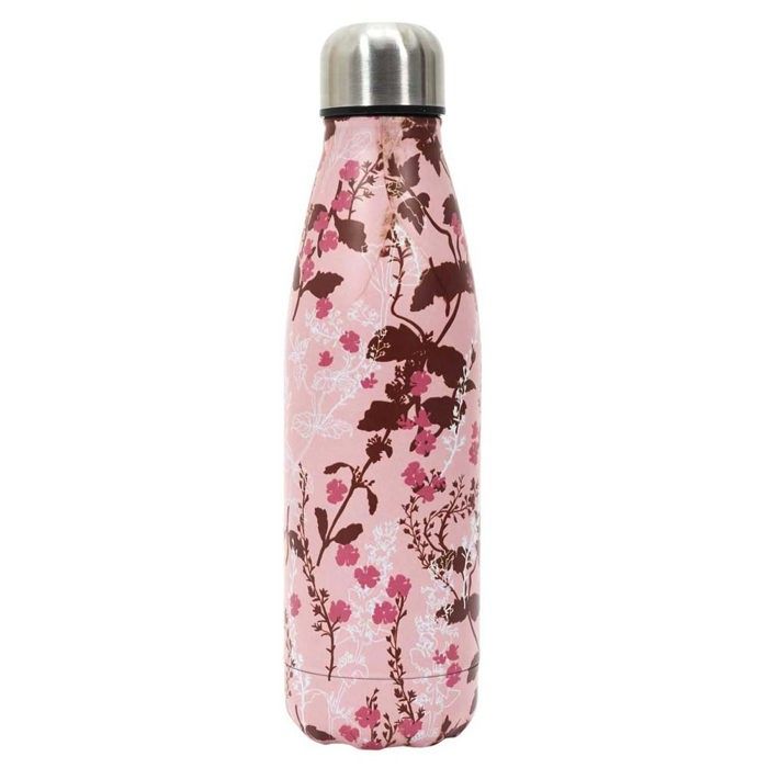 Gourde inox isotherme Printanière 500ml rose